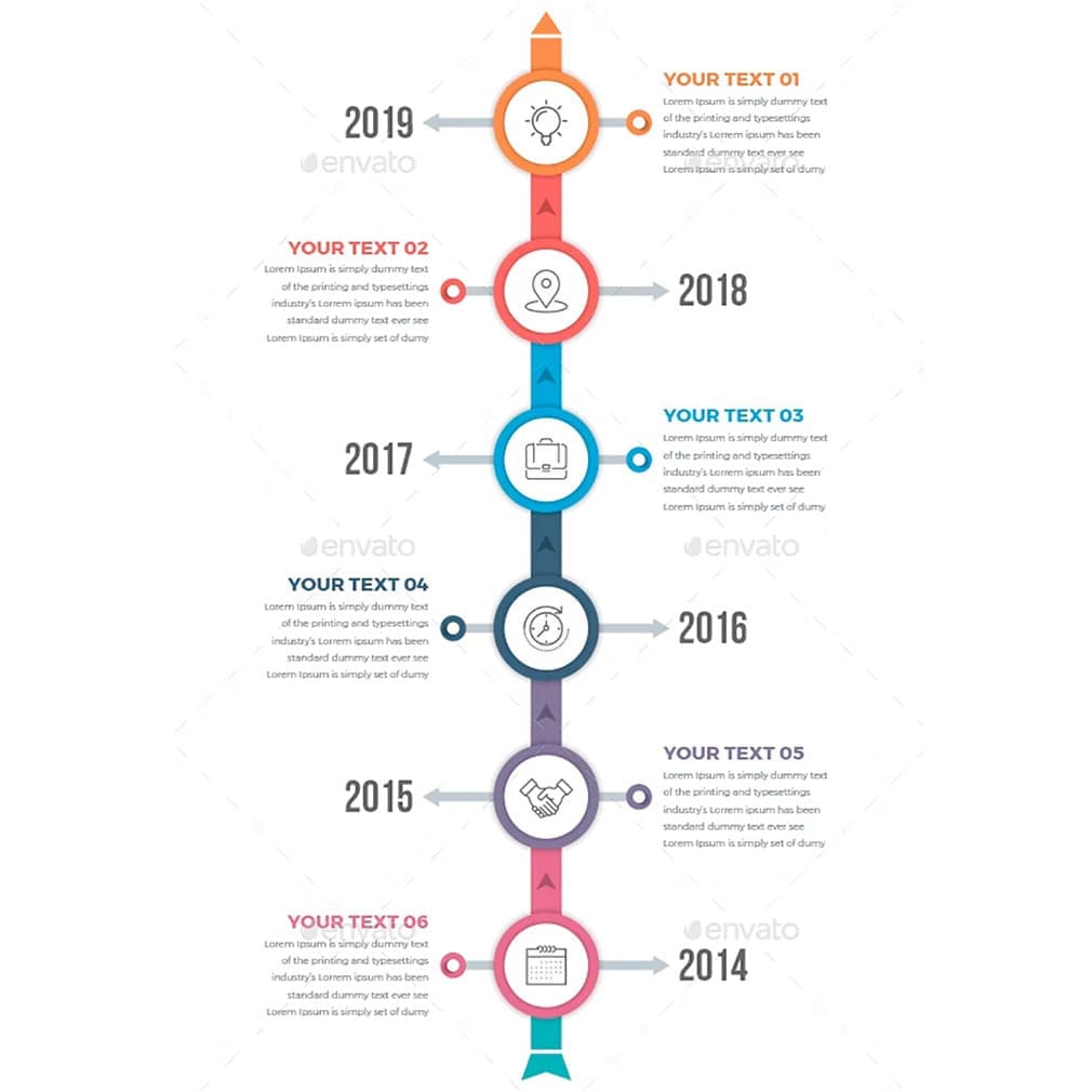 Modern timeline infographics, main picture.