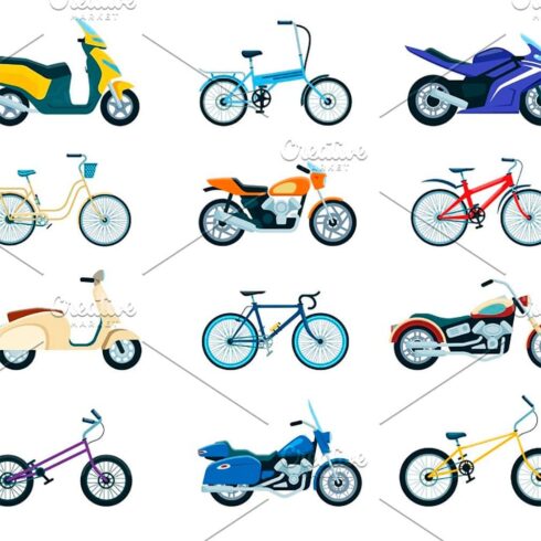Motorcycles and bikes bicycle, main picture.