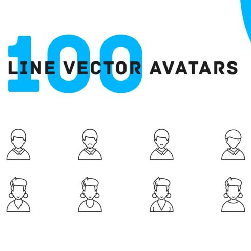 People vector avatars icons, main picture.