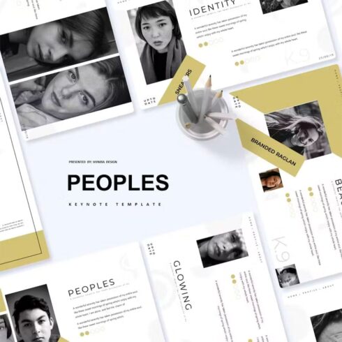 Peoples keynote template, main picture.
