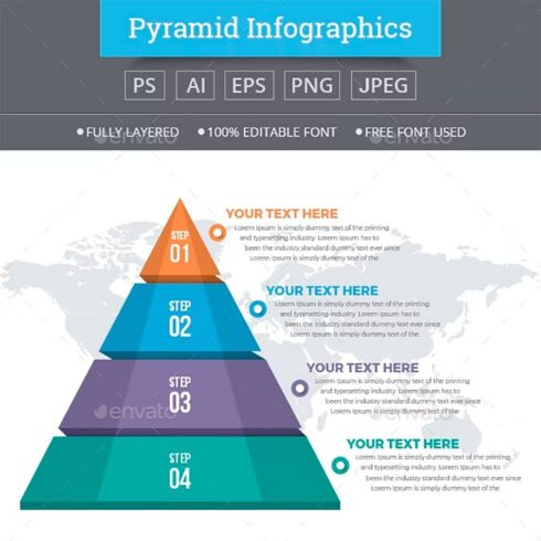 Pyramid infographics, main picture.