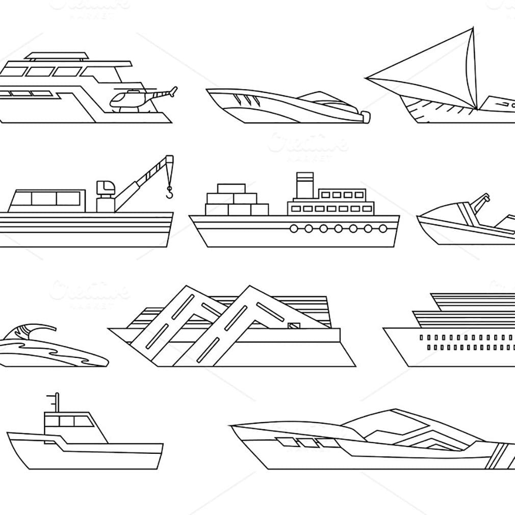 Ships at sea shipping boats ocean, main picture.