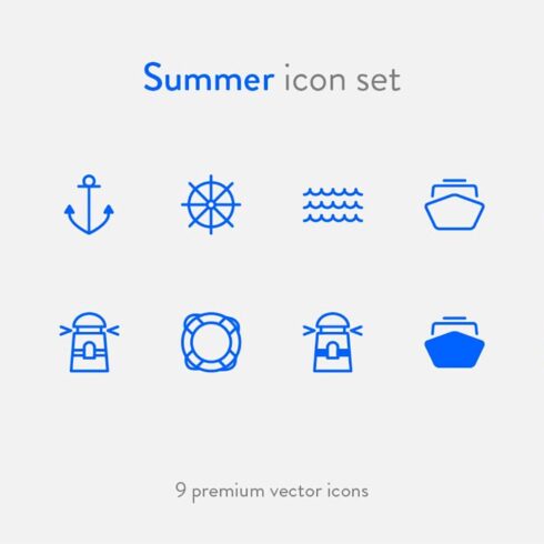 Summer icons, main picture.