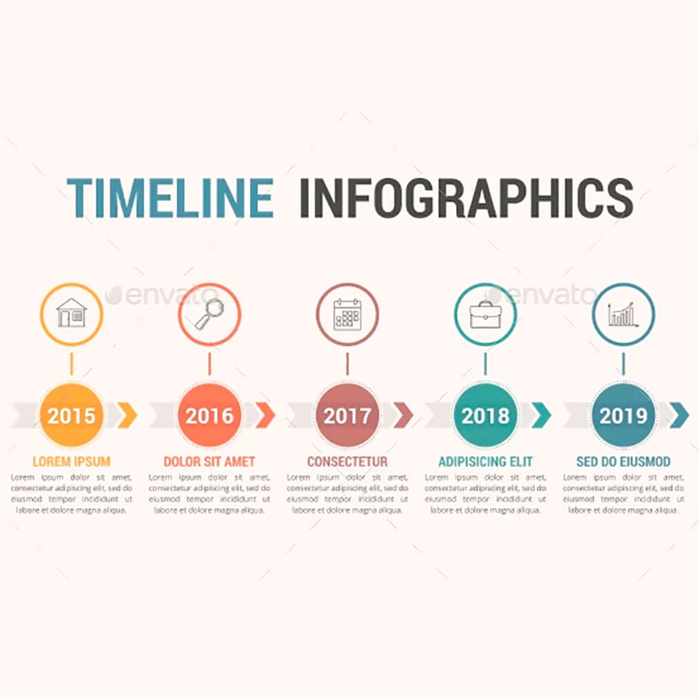 Timeline infographics 433, main picture.