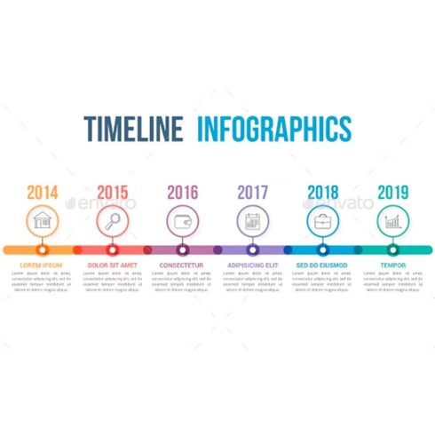 Timeline infographics 983, main picture.