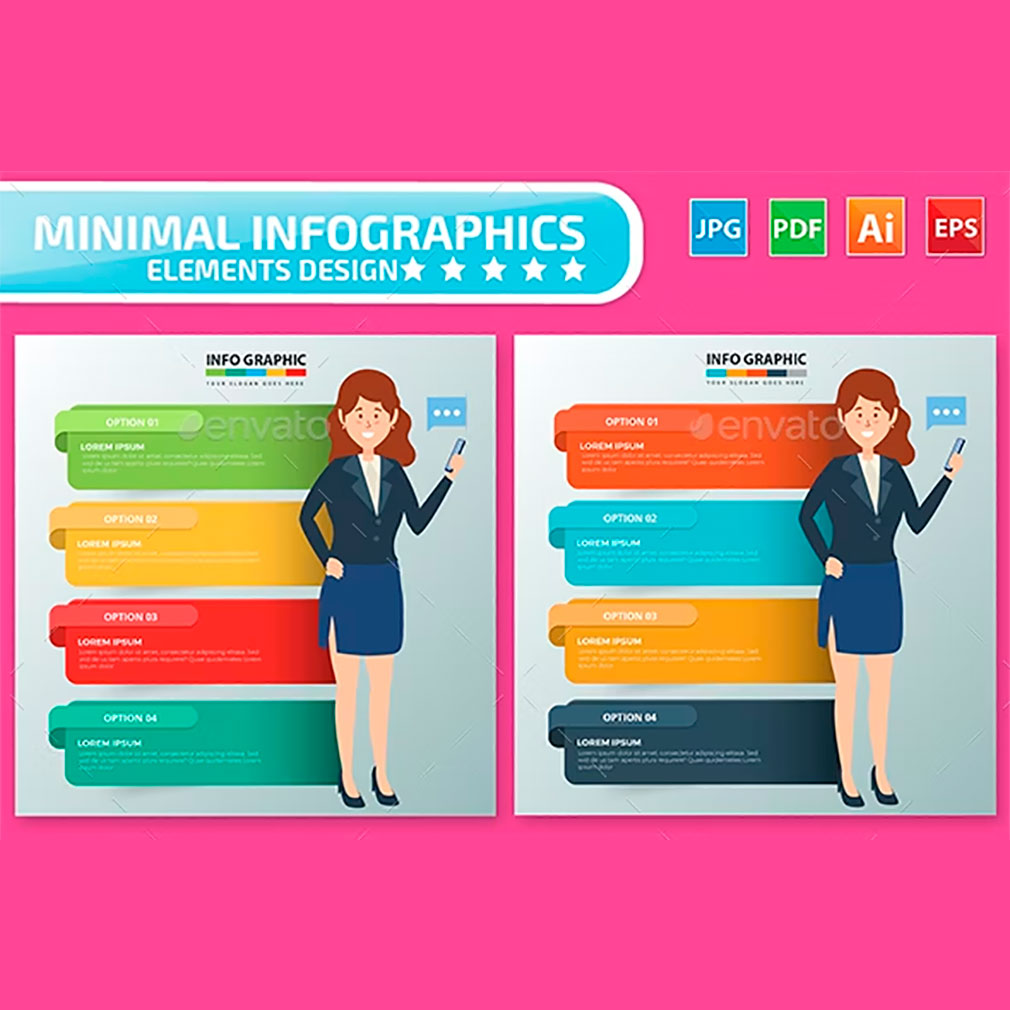 Woman infographics, main picture.
