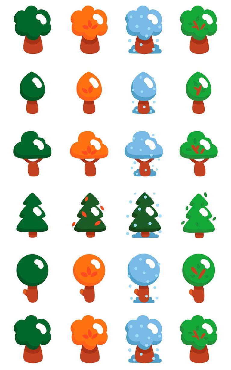 20 Tree Seasons Icons – MasterBundles