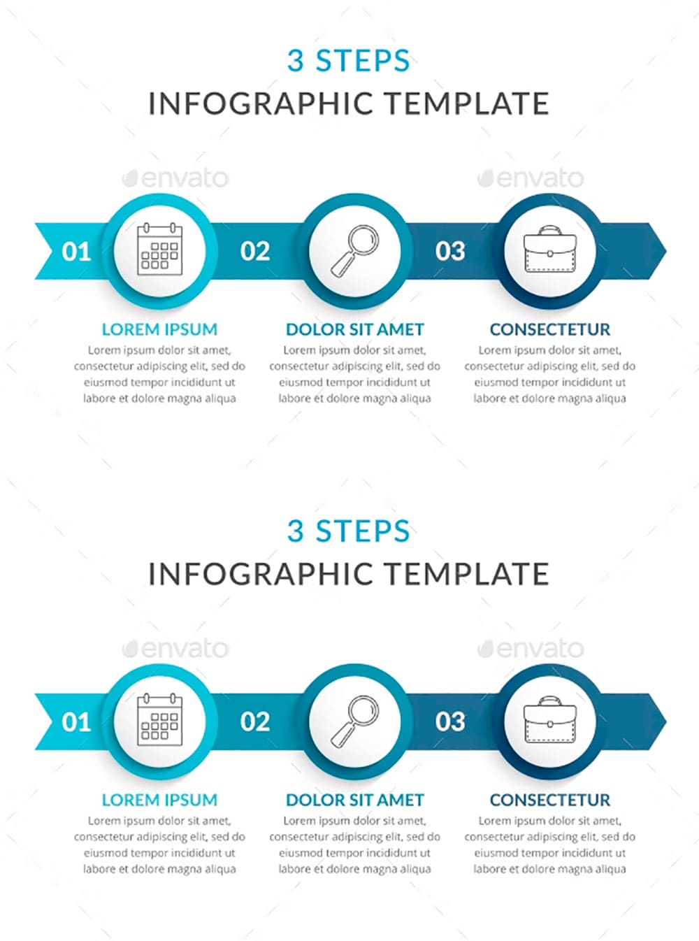 3 steps infographic template, picture for pinterest..