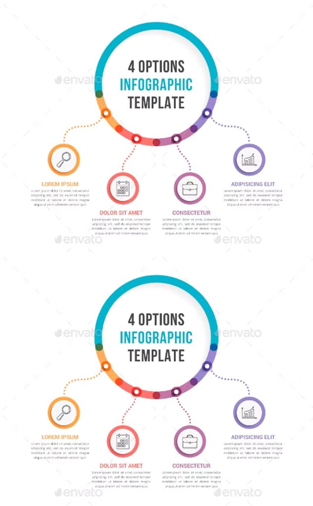4 Options Infographics – MasterBundles