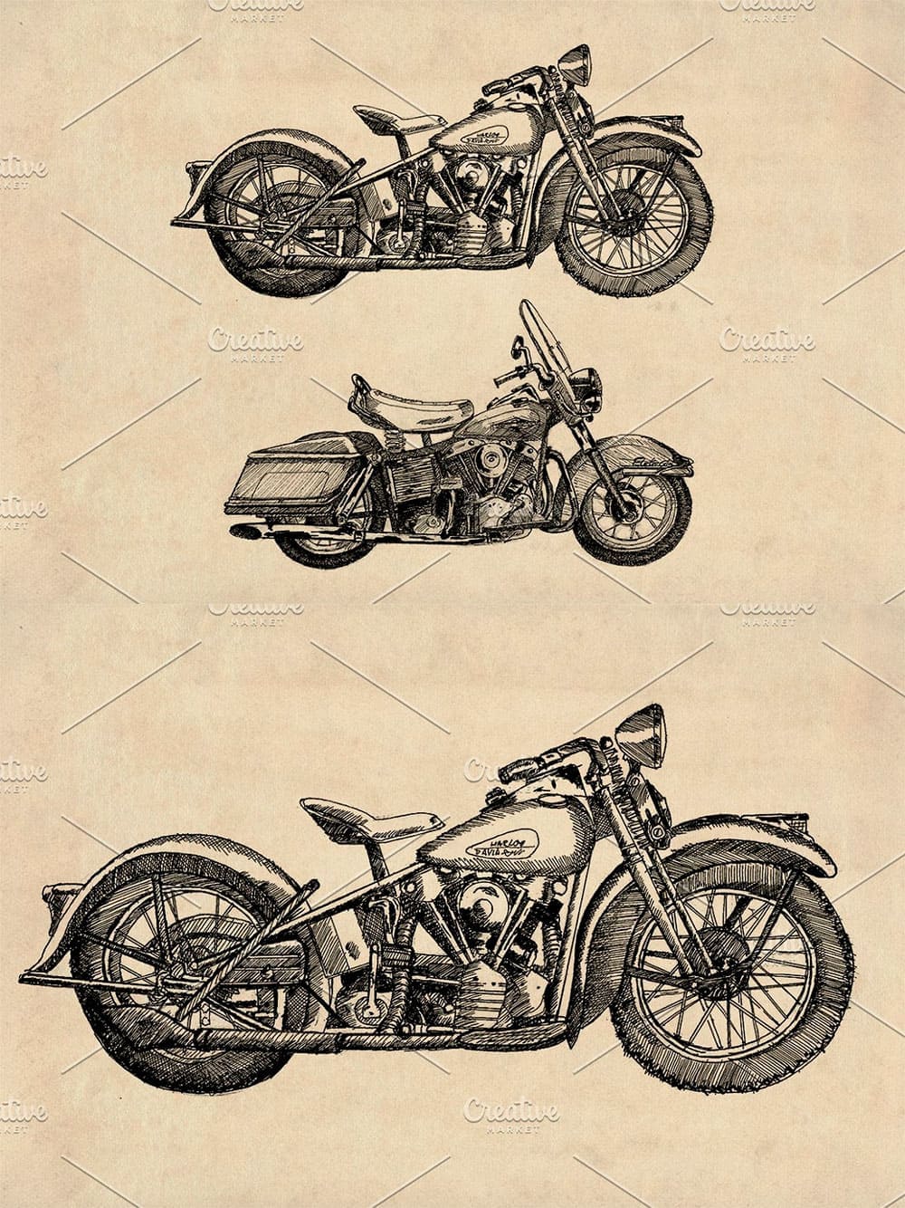 American classic motorcycles, picture for pinterest.