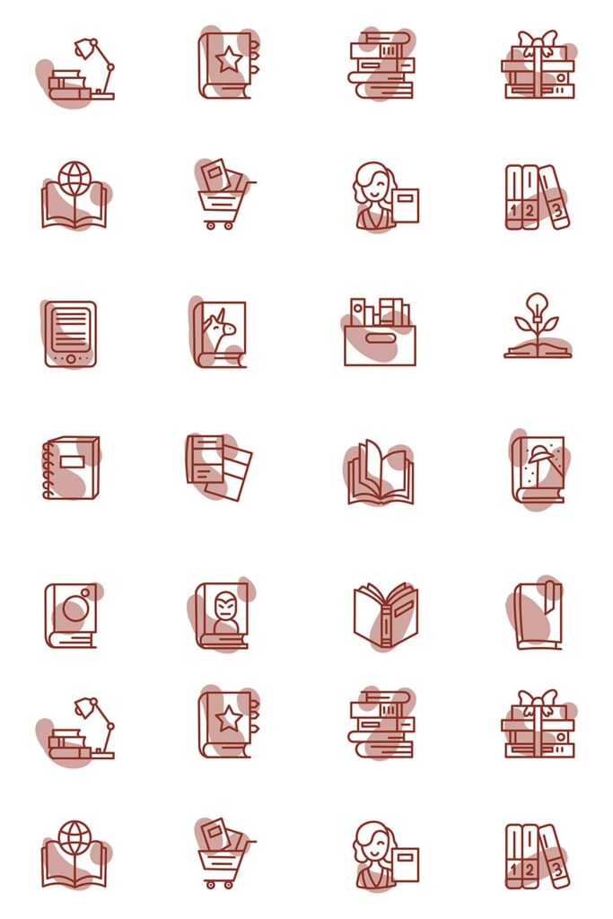 20 Books Icons Set – MasterBundles