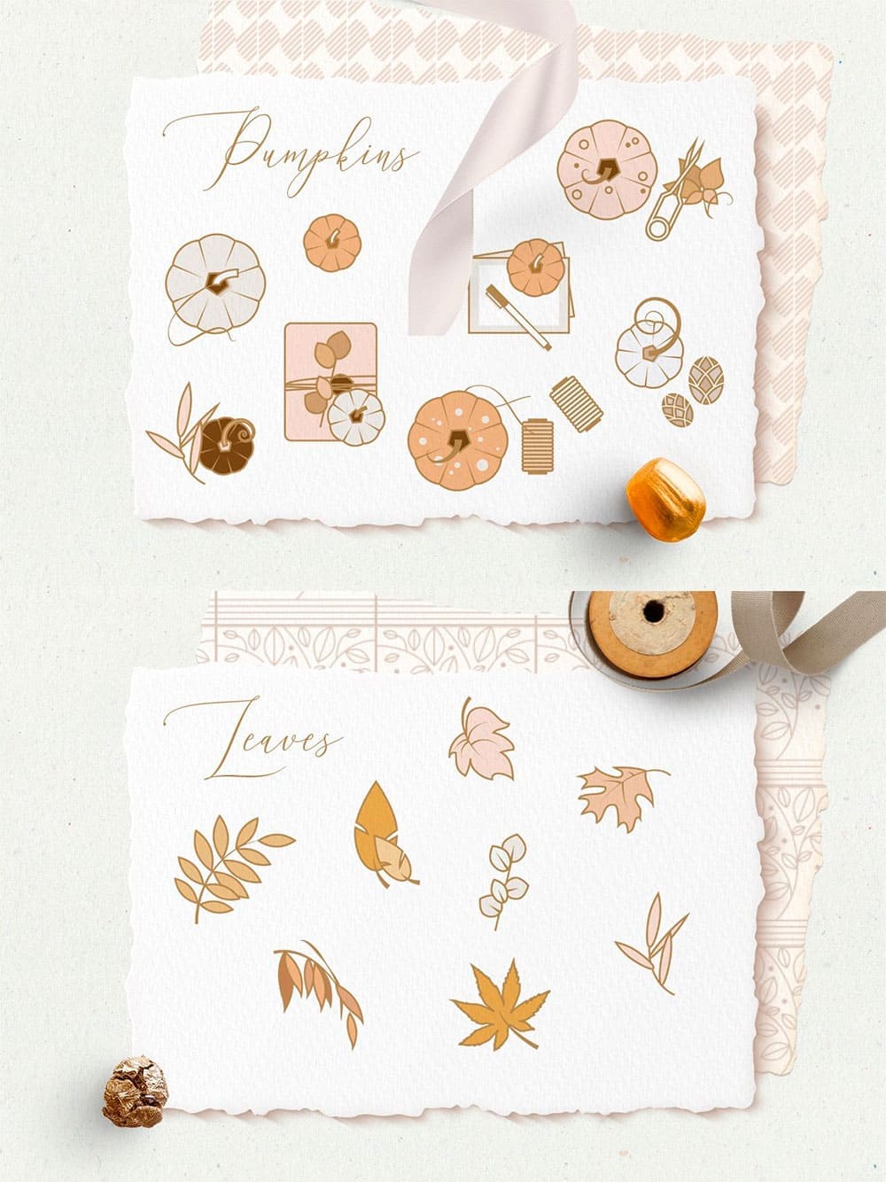 Charming fall icons, picture for pinterest.