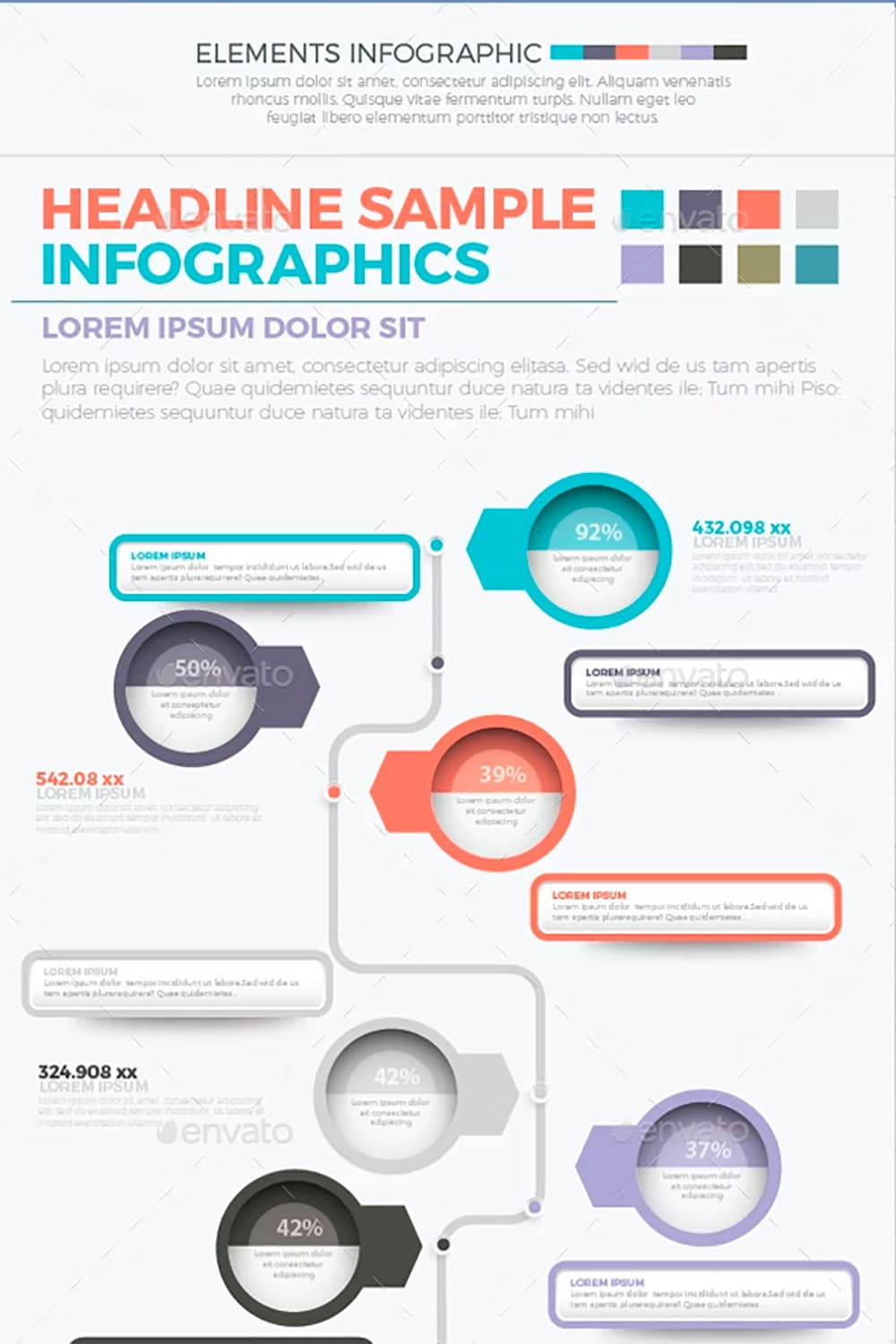 Clean infographics 692, picture for pinterest.