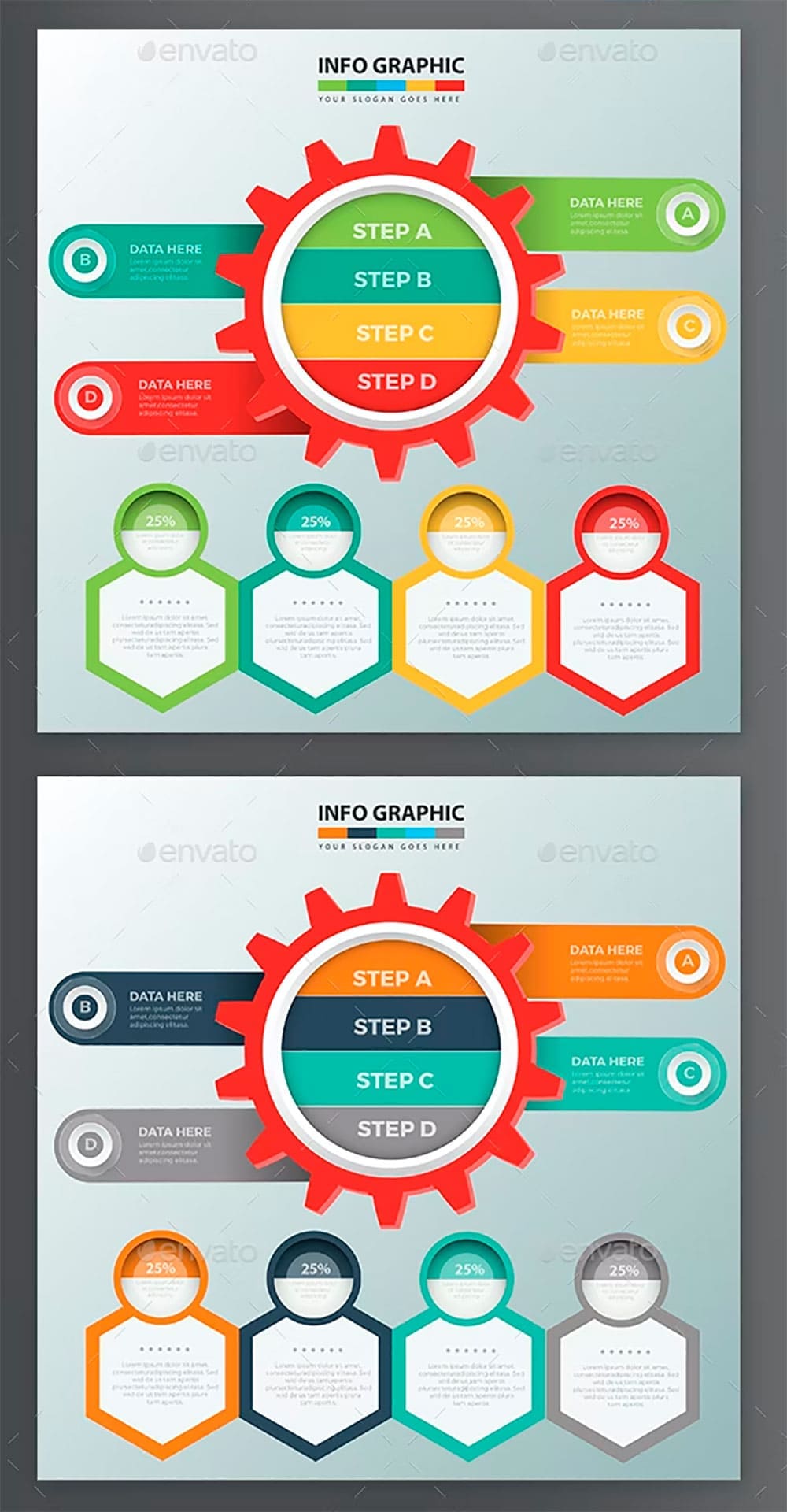 Gear infographic design 314, picture for pinterest.