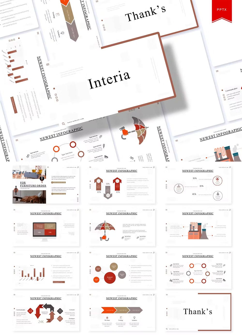 Interia powerpoint template, picture for pinterest.