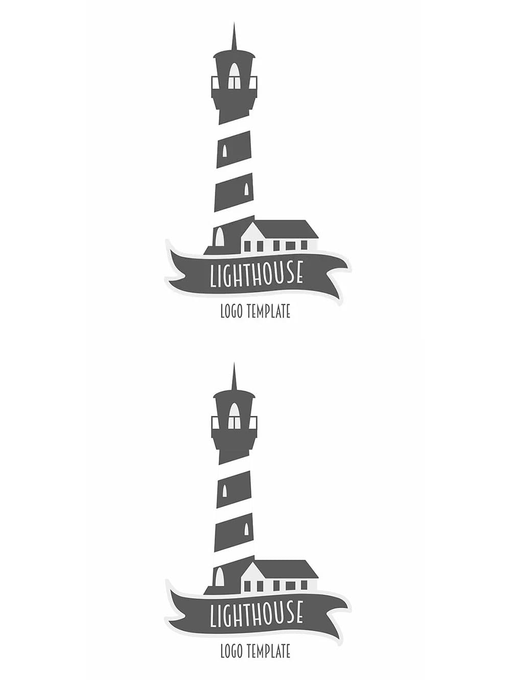 Lighthouse logo or label design, picture for pinterest.
