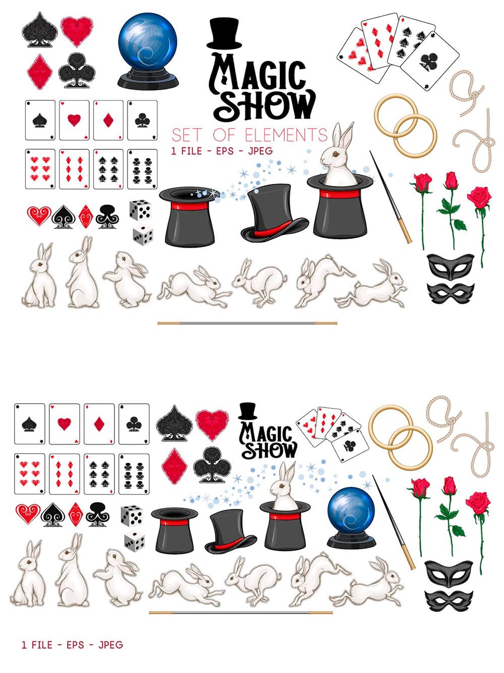 Magic show collection, picture for pinterest.