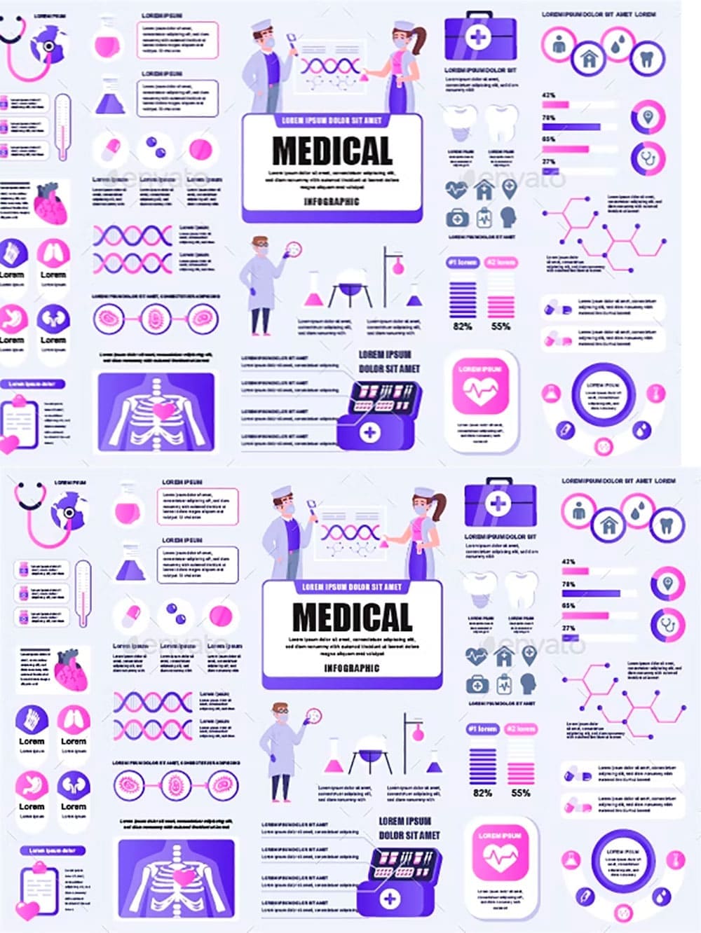 Medical infographics, picture for pinterest.