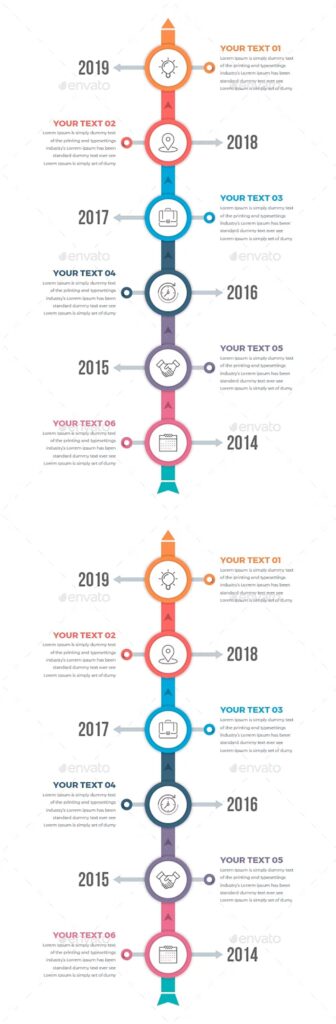 Modern Timeline Infographics – MasterBundles