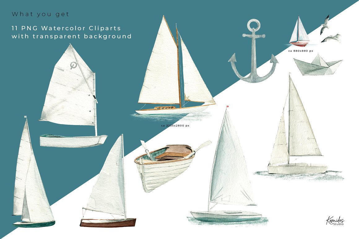 Promo sailboats elemente kamides.