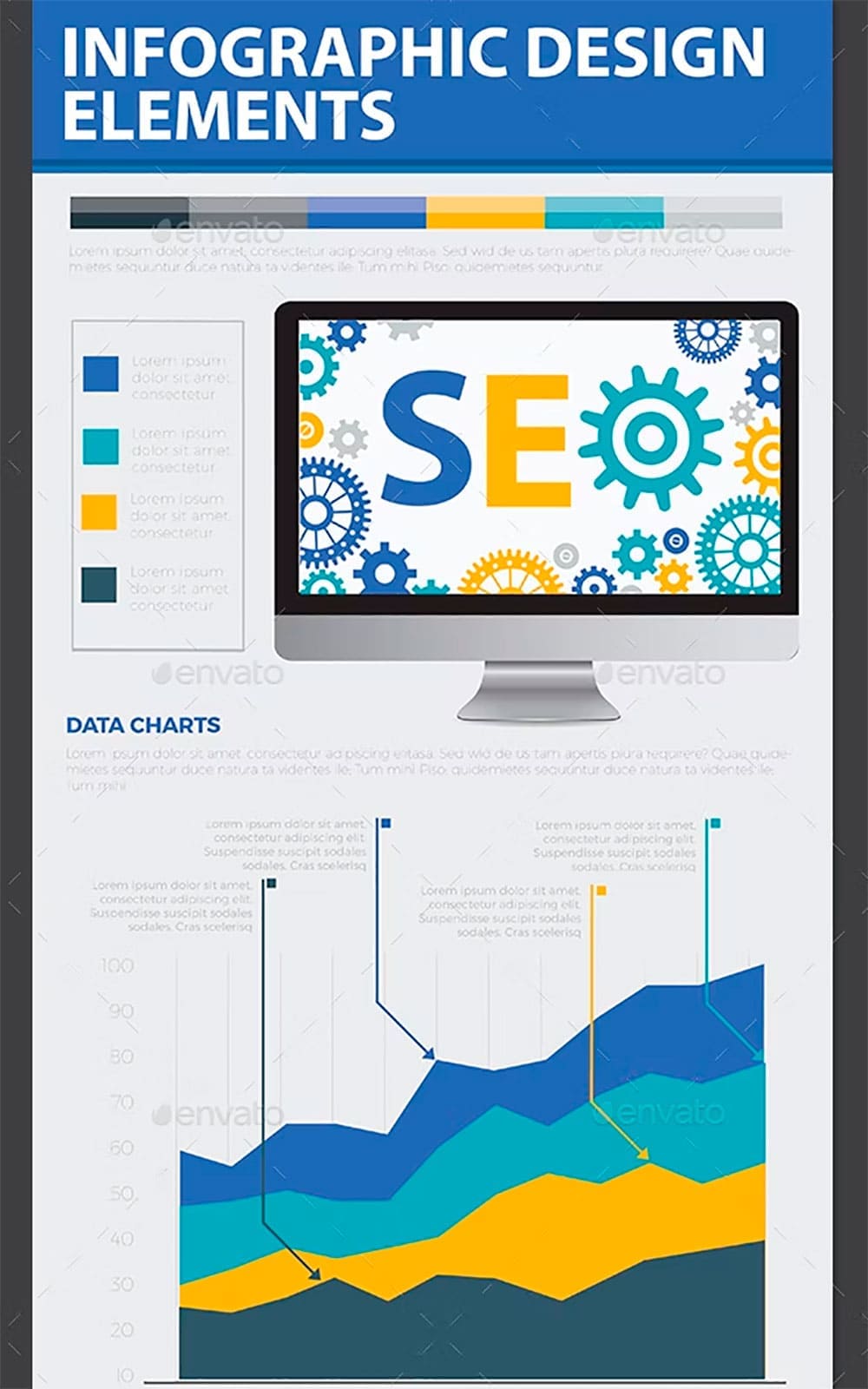 Seo search engine infographics, picture for pinterest.