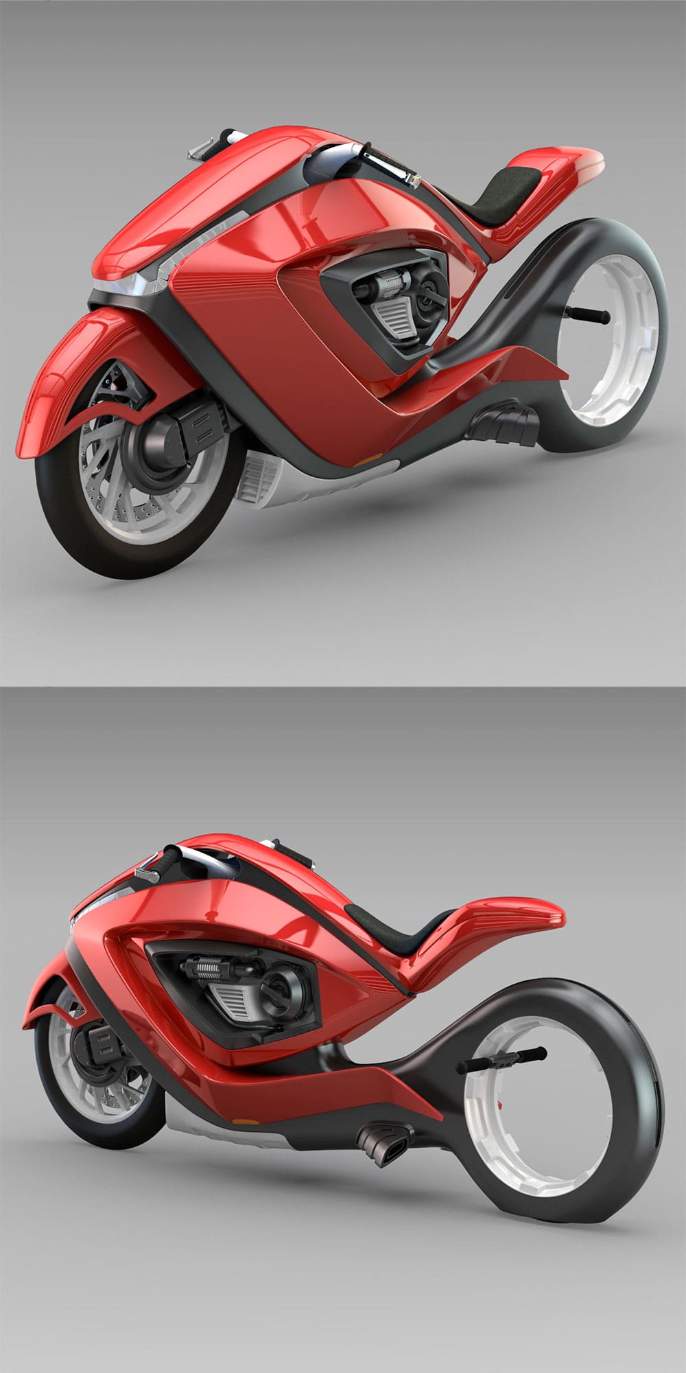 Sport bike futuristic concept, picture for pinterest.
