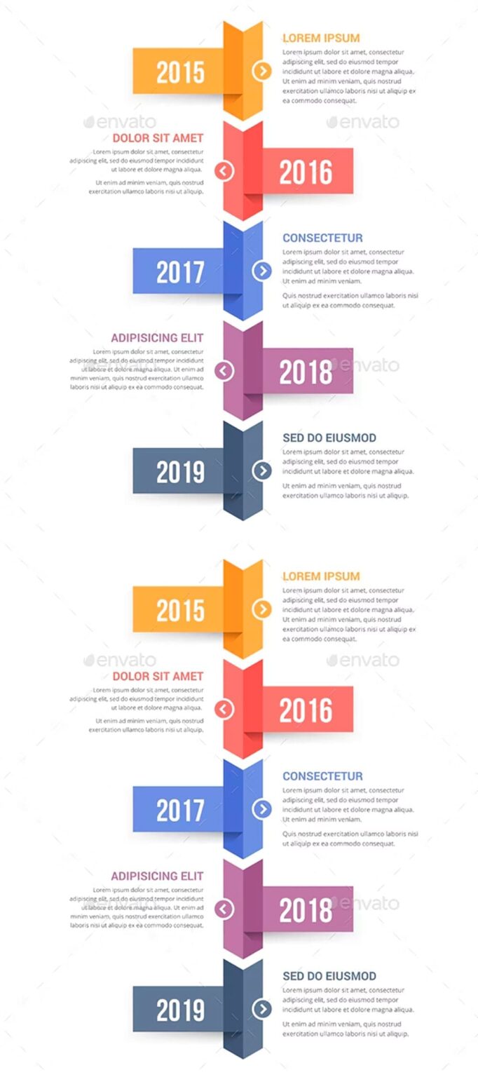 Timeline Infographics – MasterBundles