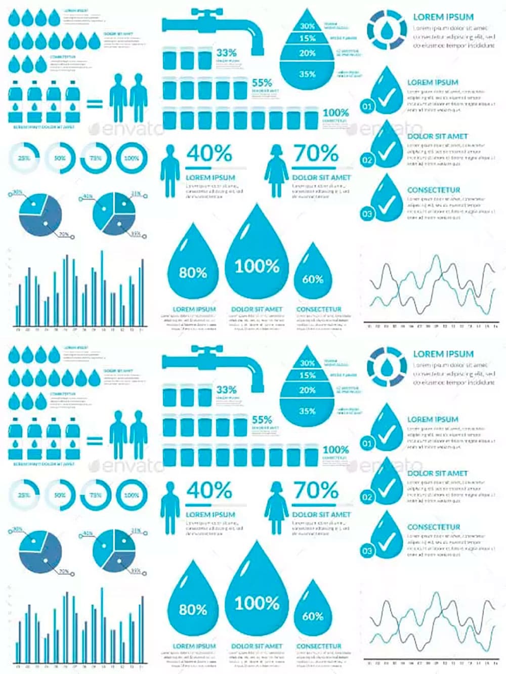 Water infographics 990, picture for pinterest.
