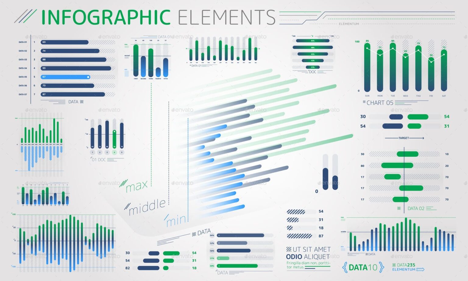 Infographic Elements – MasterBundles