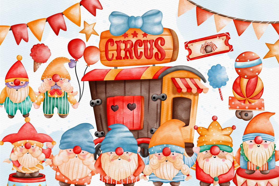 Main page of the circus wagon.