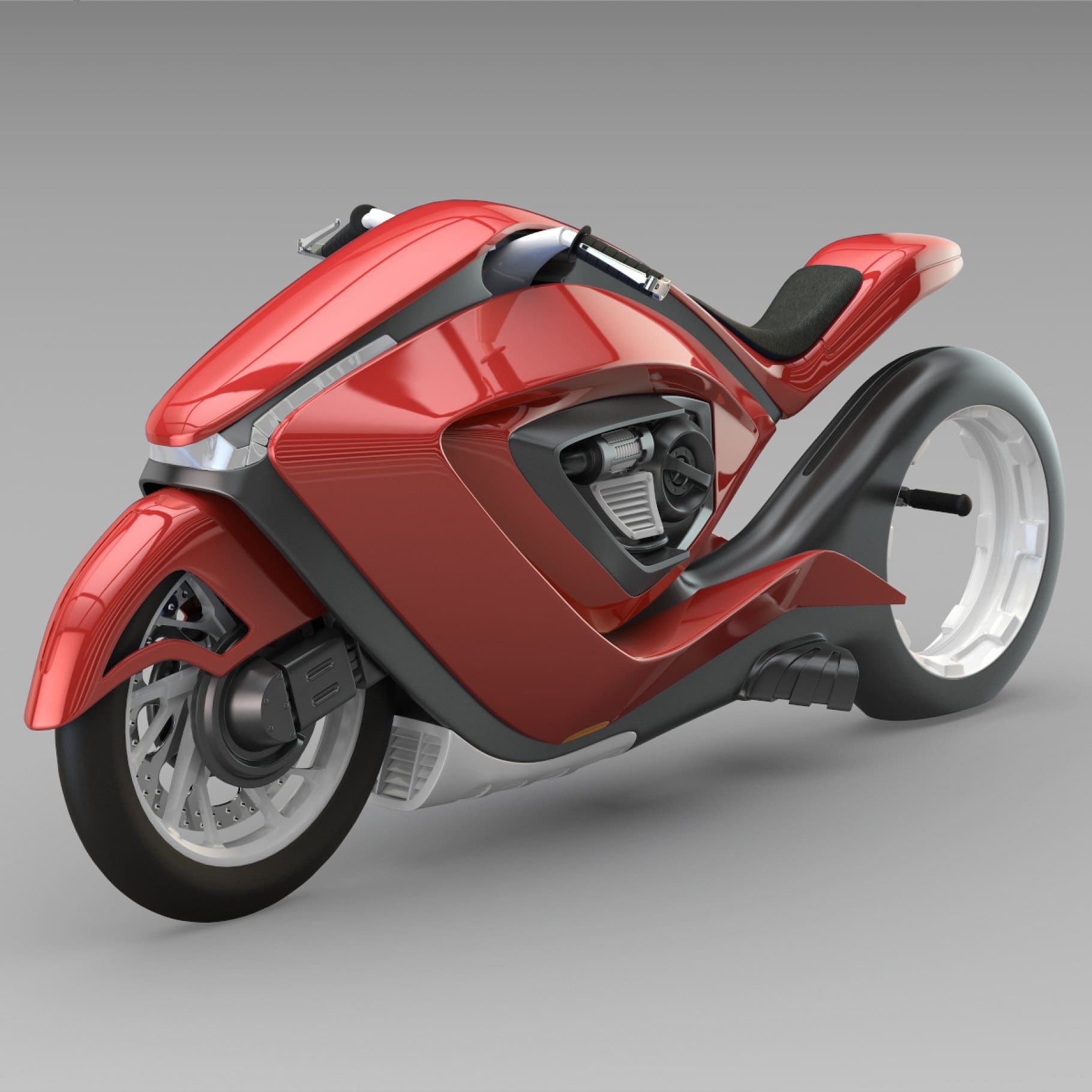 Sport bike futuristic concept, main picture.