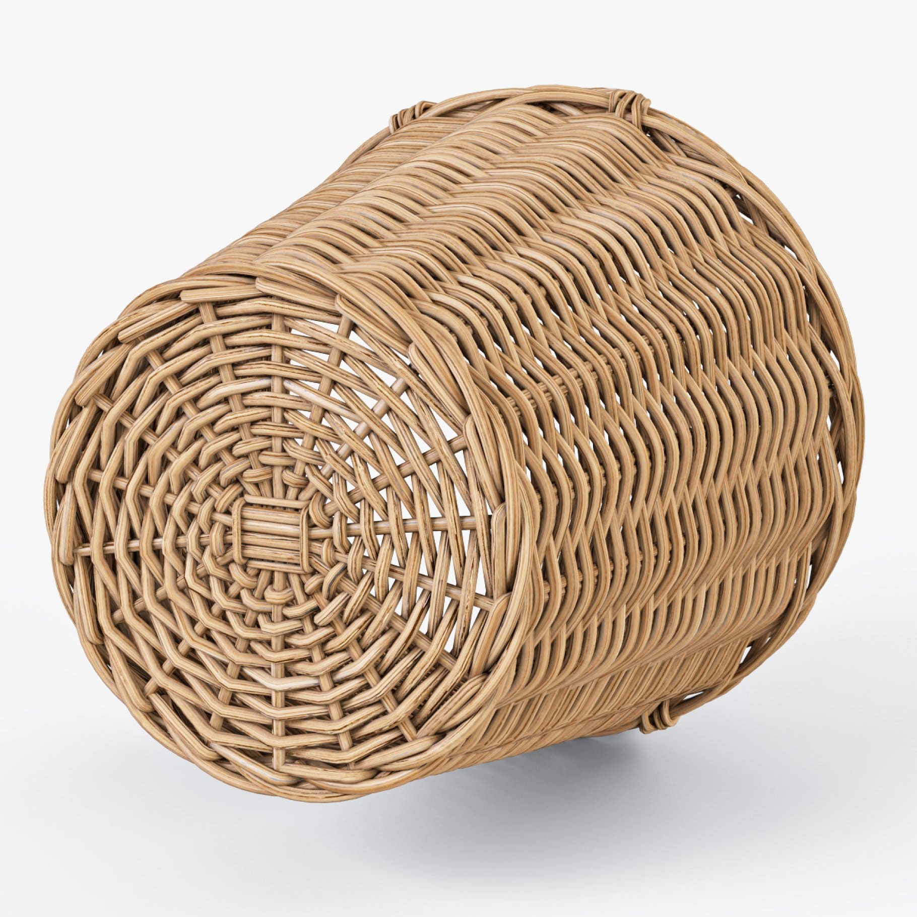 The outer side of the basket.
