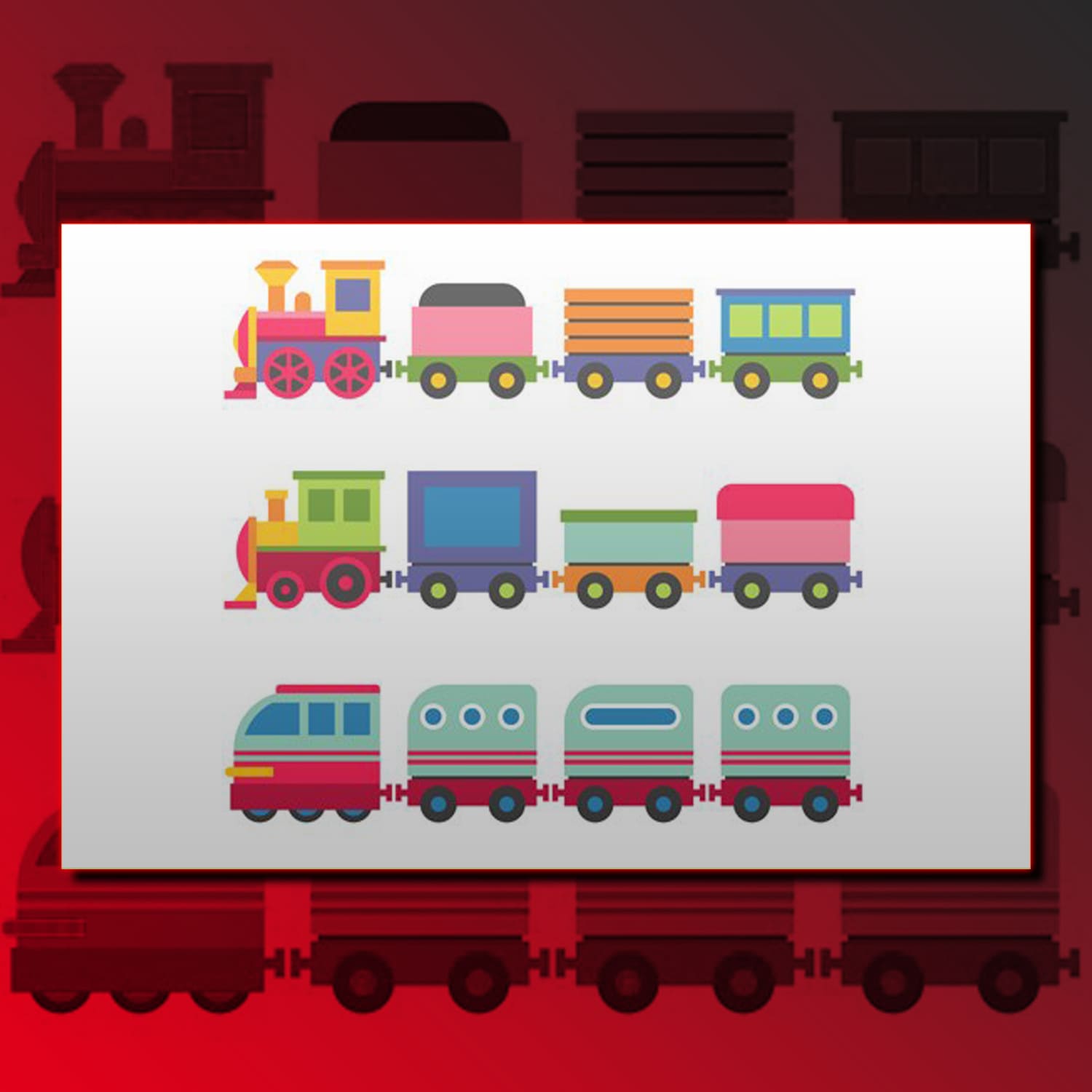 Toy Railroad Train Set, main picture.