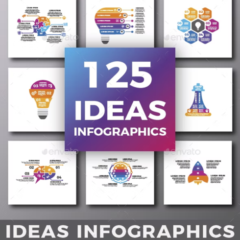 Images preview 125 ideas infographics.