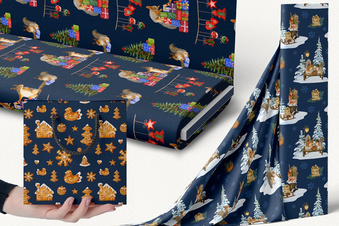 Wonderful prints on gift wrapping paper.