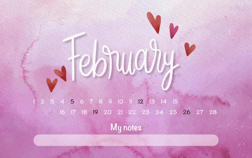 Free Blank Calendar February – MasterBundles