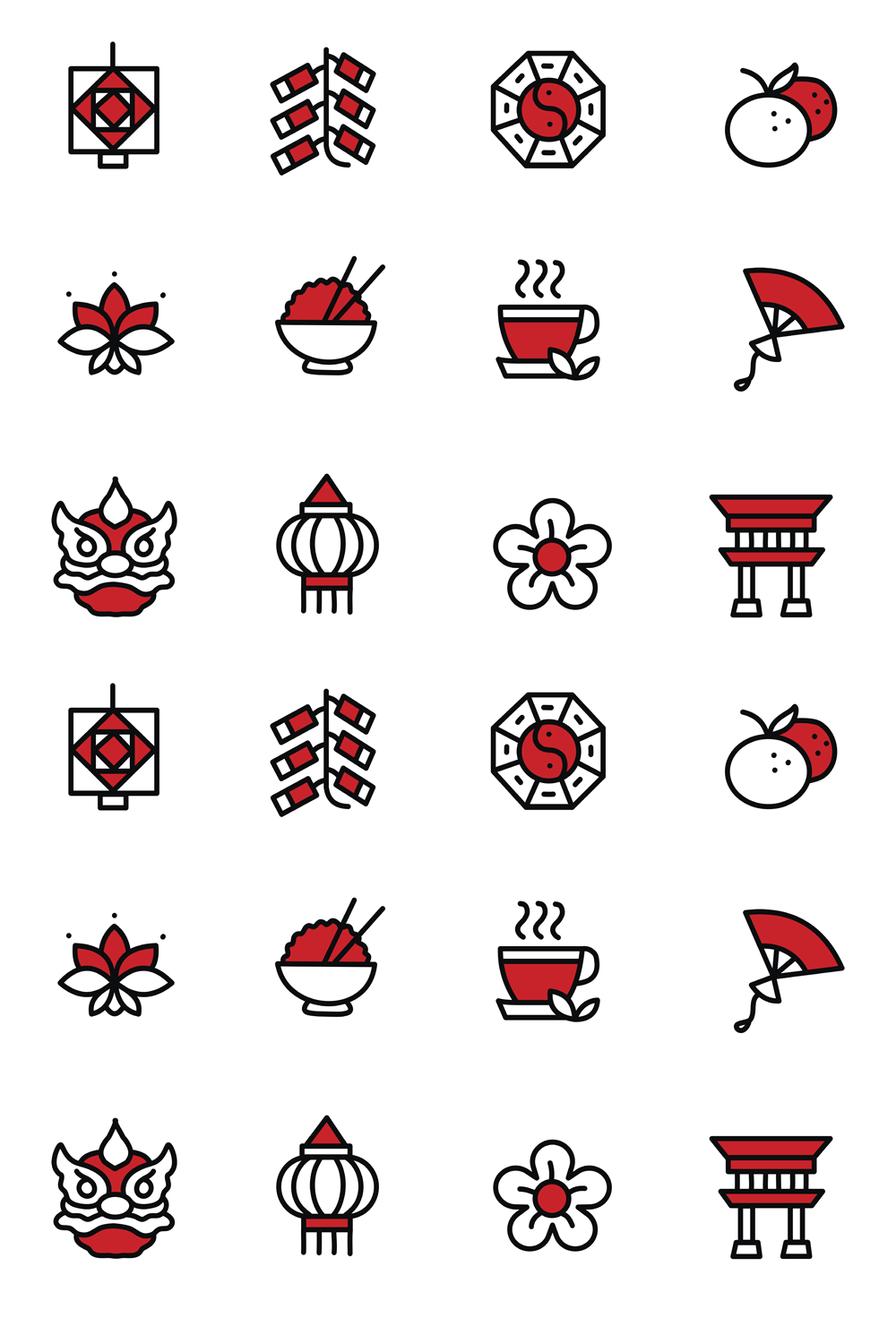 Illustrations 20 china graphic icons pinterest.