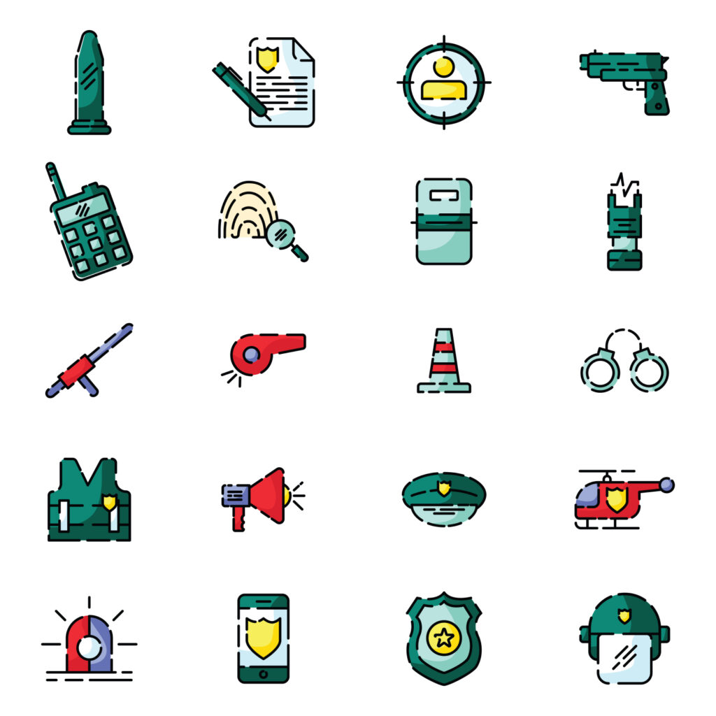 SWAT Police Officer Vector Icons – MasterBundles
