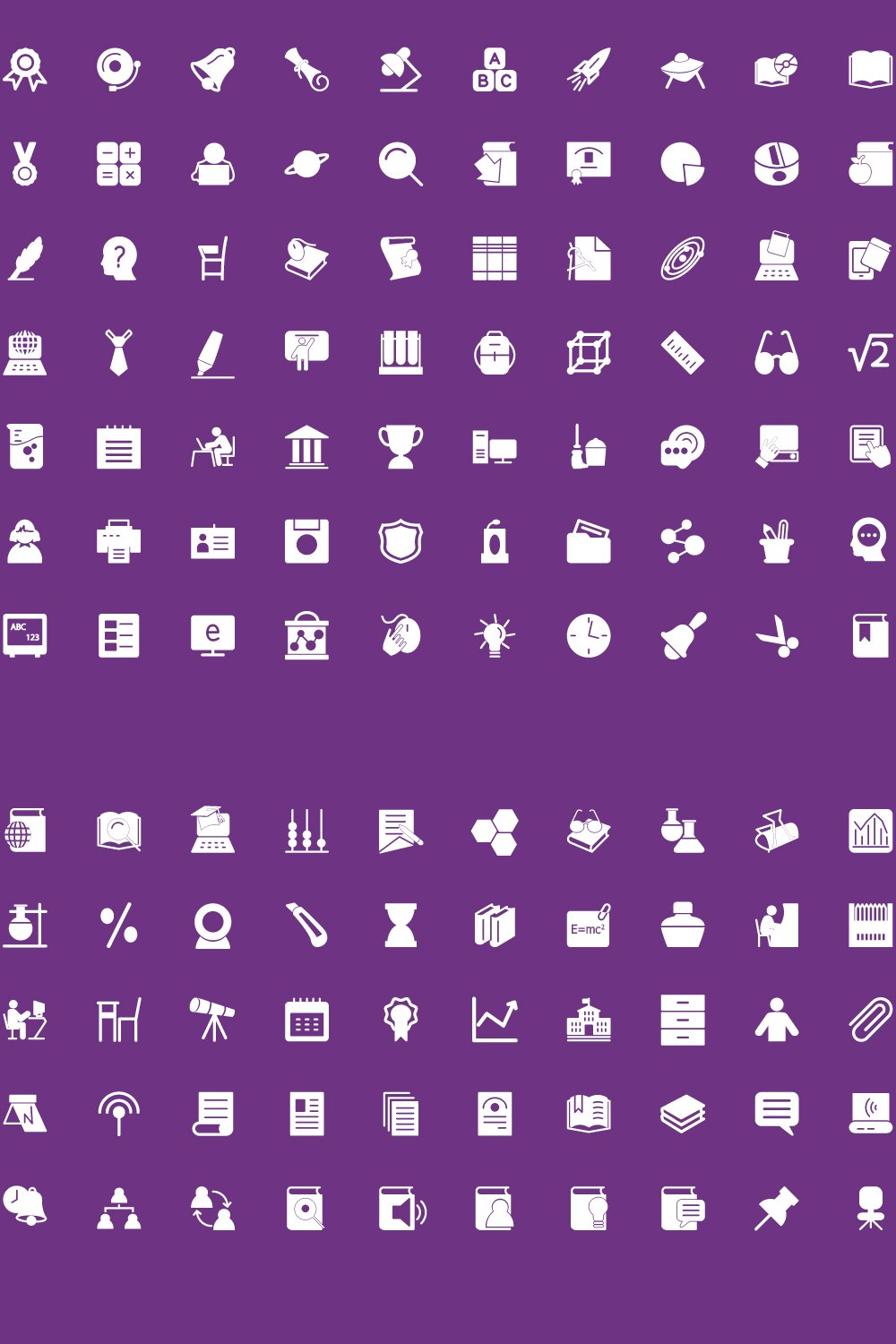 Illustrations 200 education vector icons of pinterest.