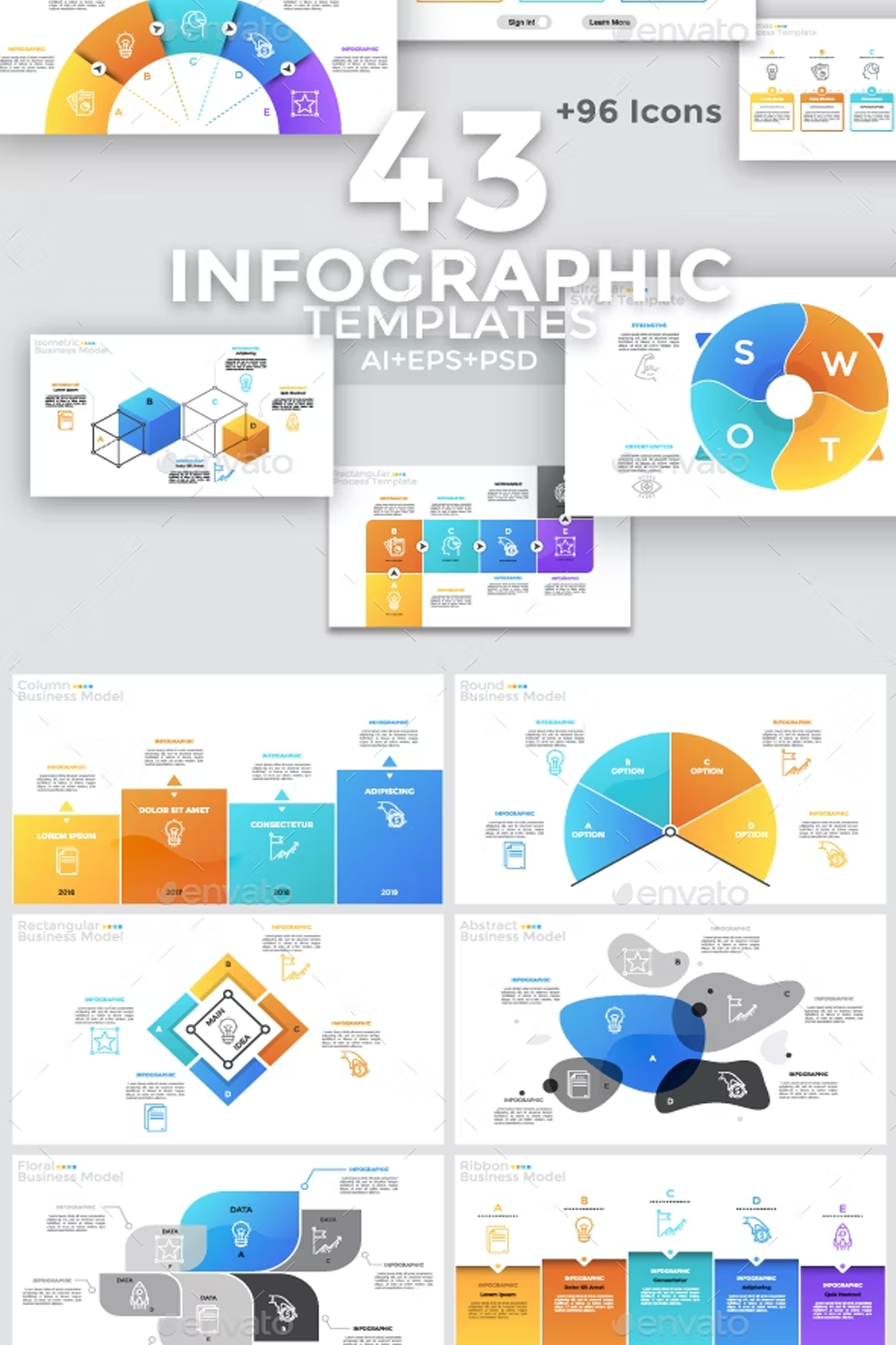 Illustrations 43 simple infographic of pinterest.