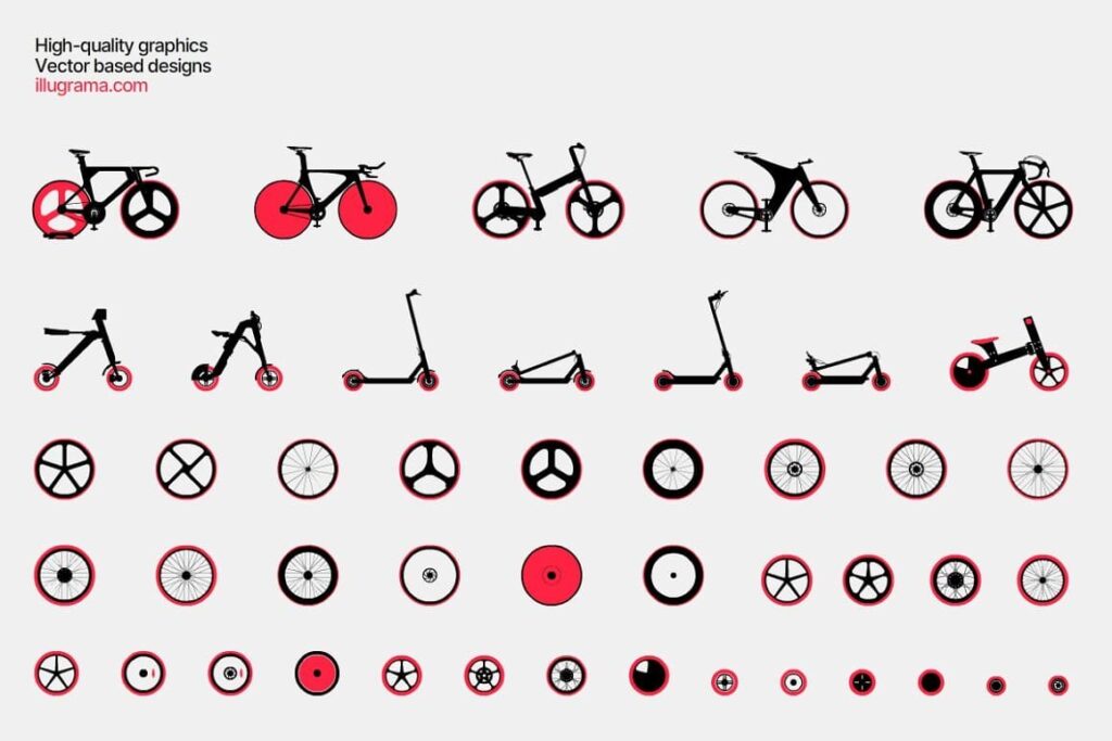 Using Bicycle Graphics Bicycles - Modern Graphics – MasterBundles