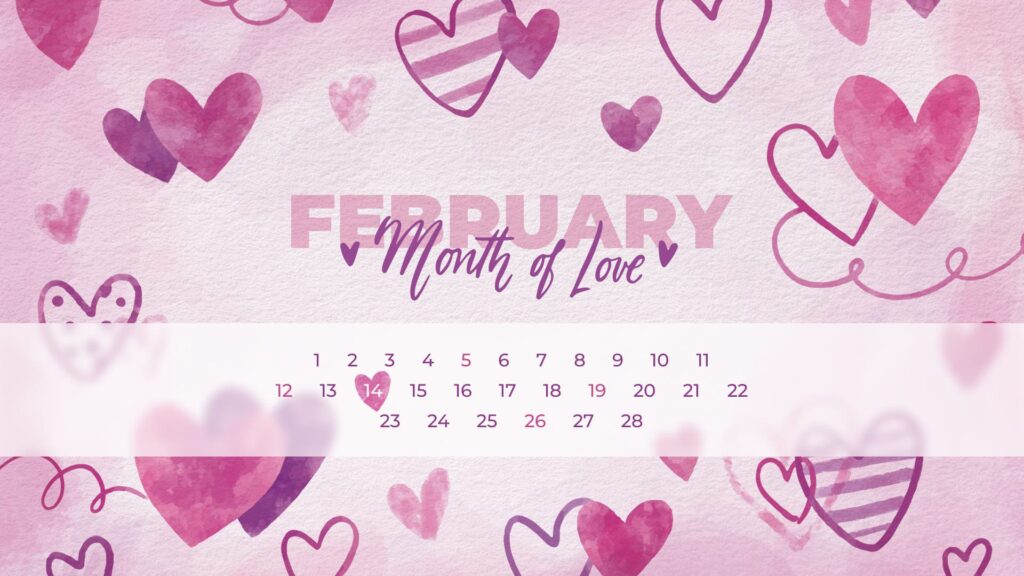 Printable February Calendar – MasterBundles