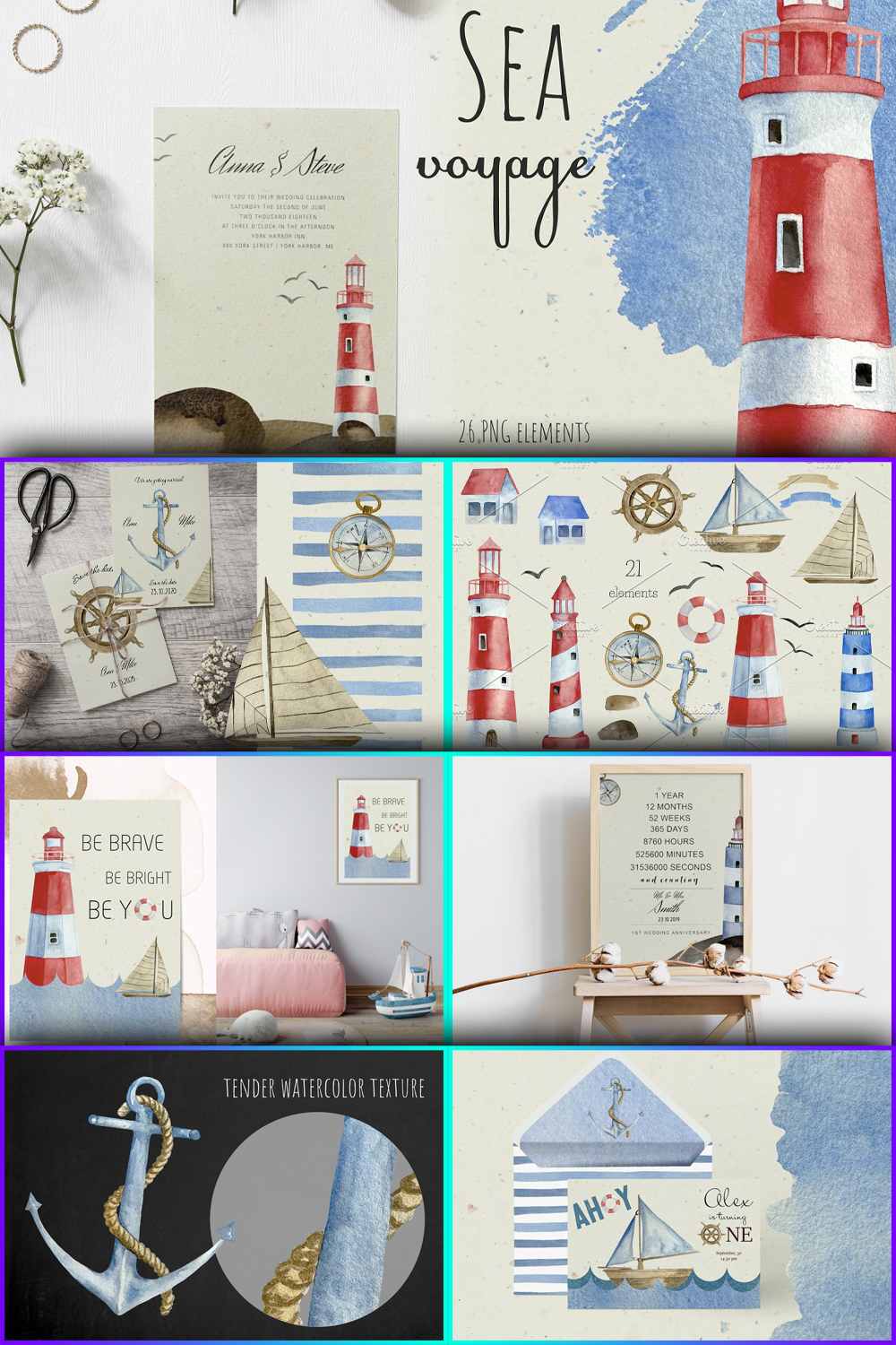 Illustrations watercolor nautical clipart of pinterest.
