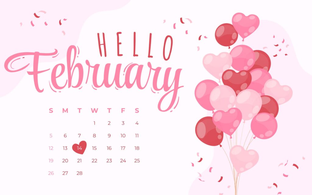 Free February Valentine's Day Calendar – MasterBundles