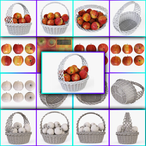 Images rpeview wicker basket 04 white with apples.