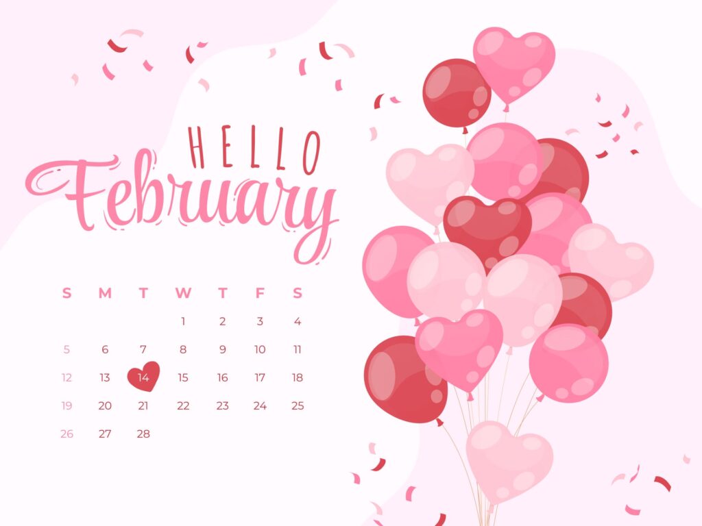 Free February Valentine's Day Calendar – MasterBundles