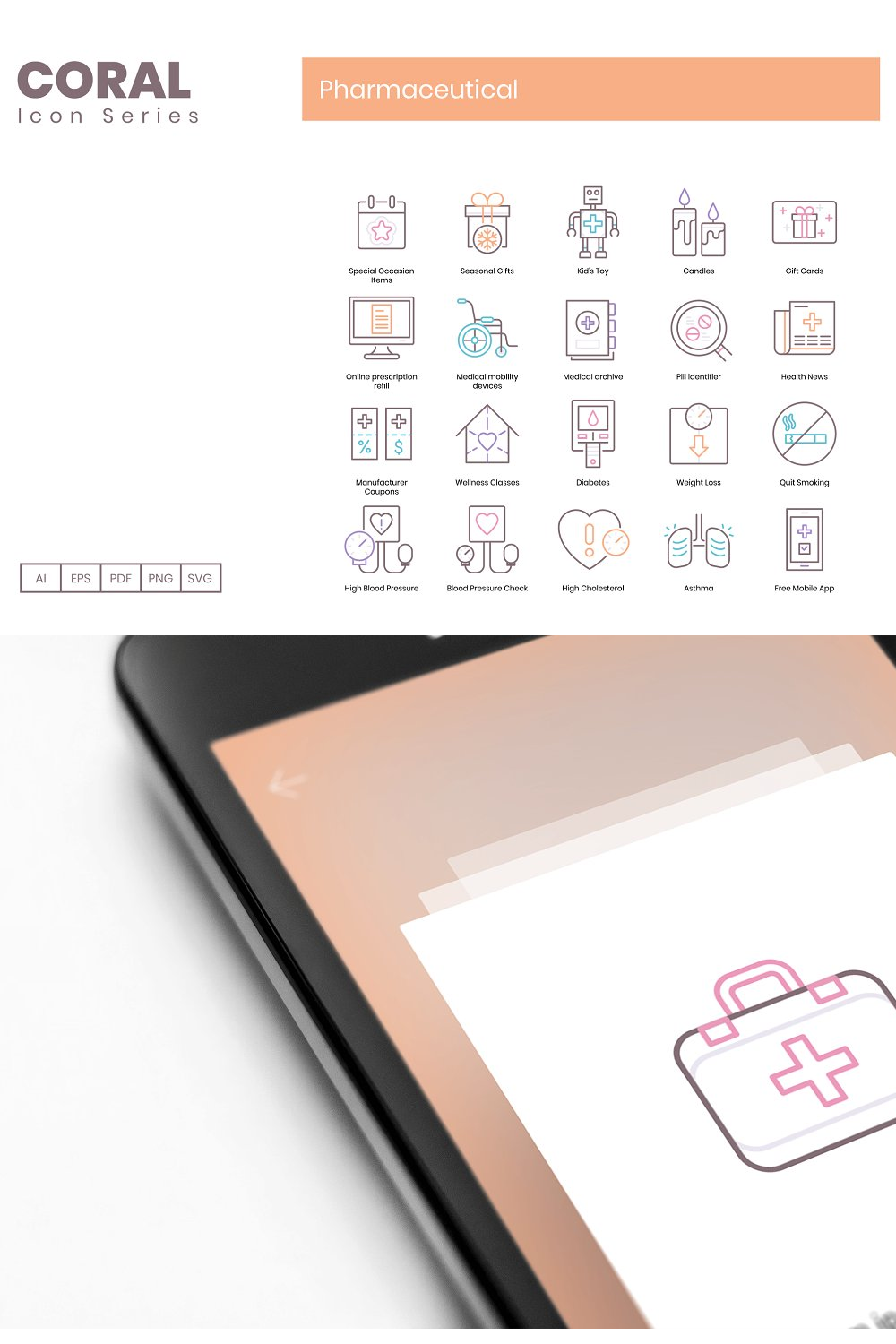 Illustrations 85 pharmaceutical icons coral of pinterest.