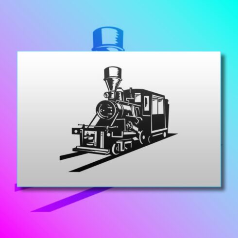 Vintage Steam Train Locomotive, main picture 1500x1500.