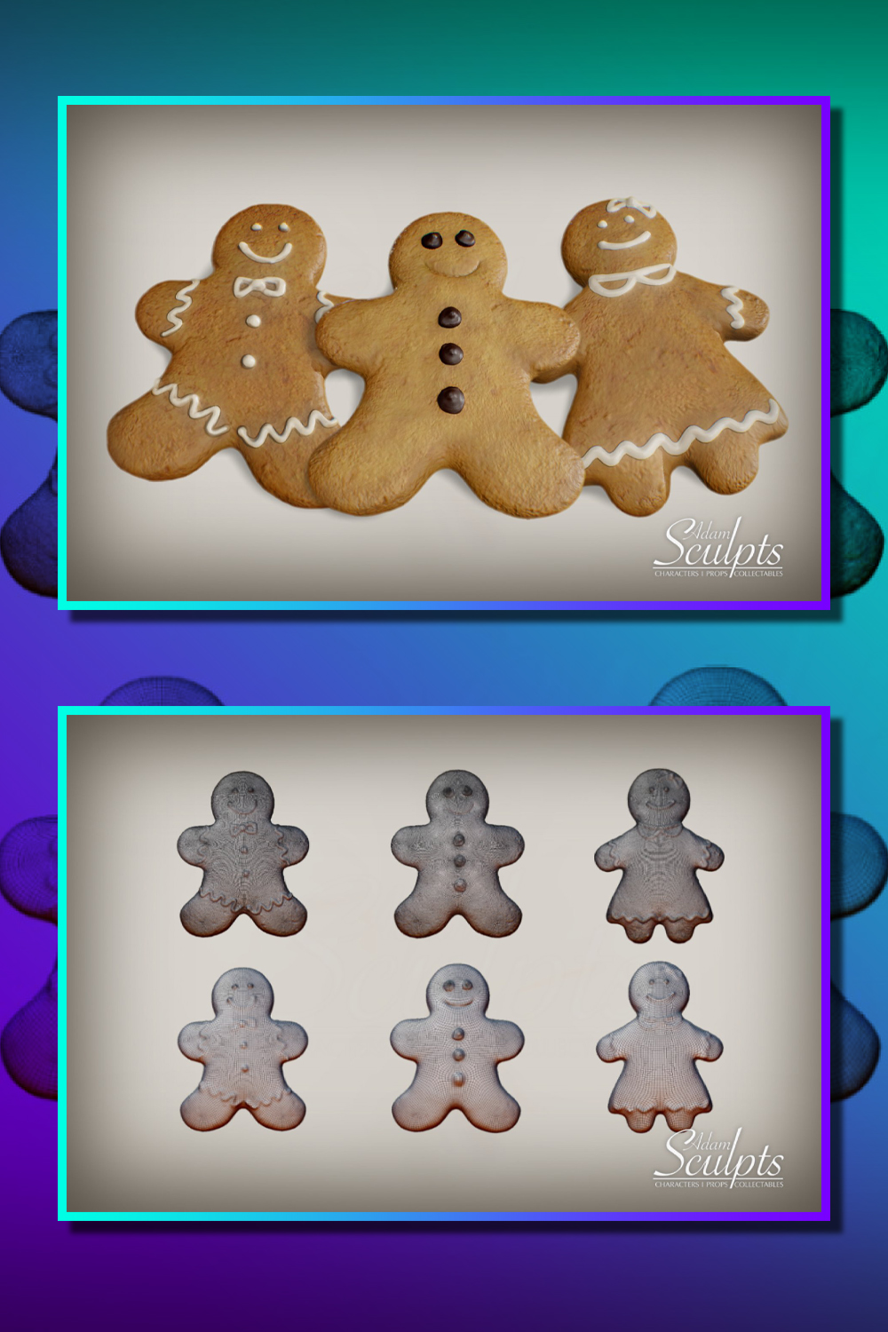 Illustrations gingerbread people biscuits of pinterest.
