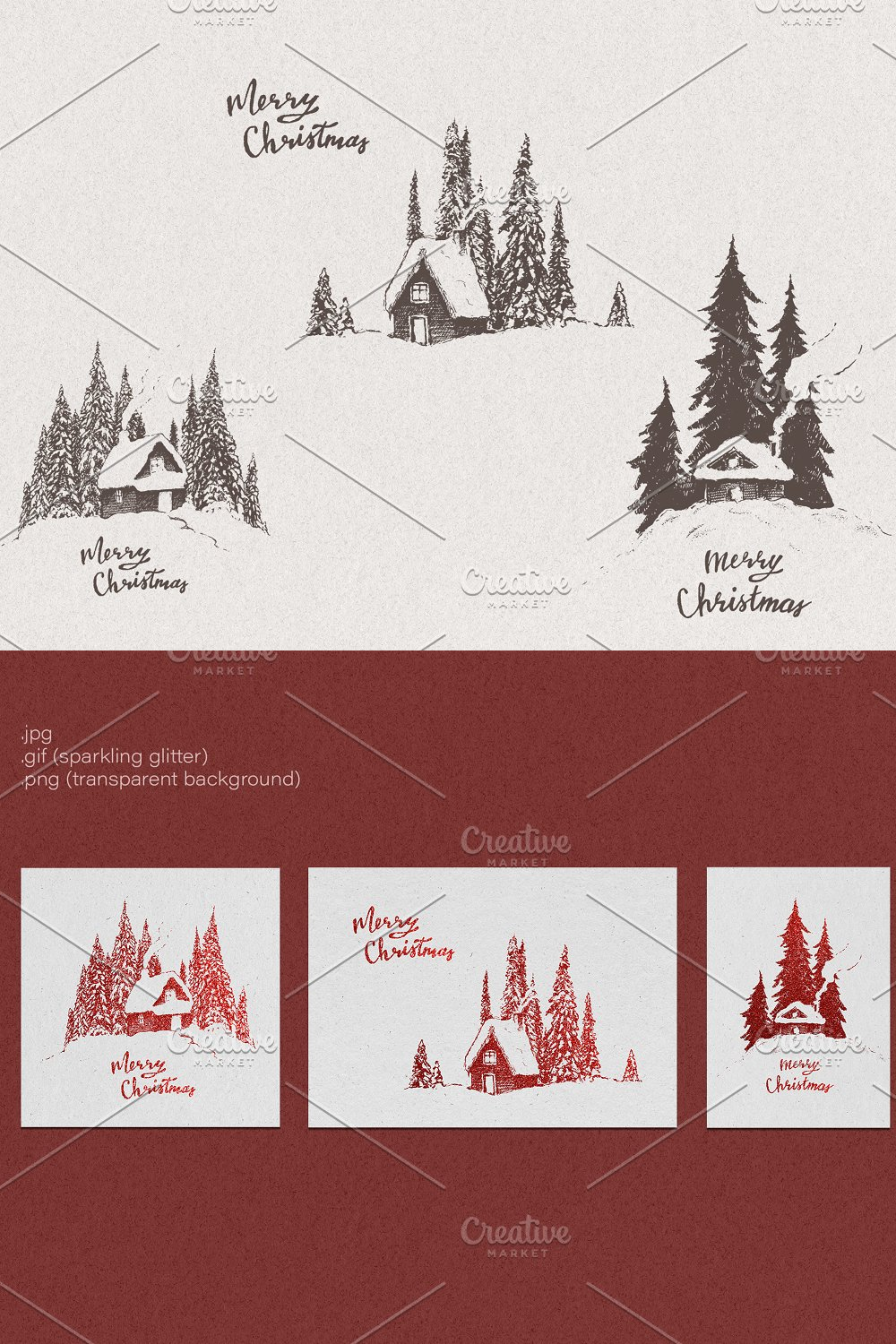 Illustrations animated christmas cards pinterest.